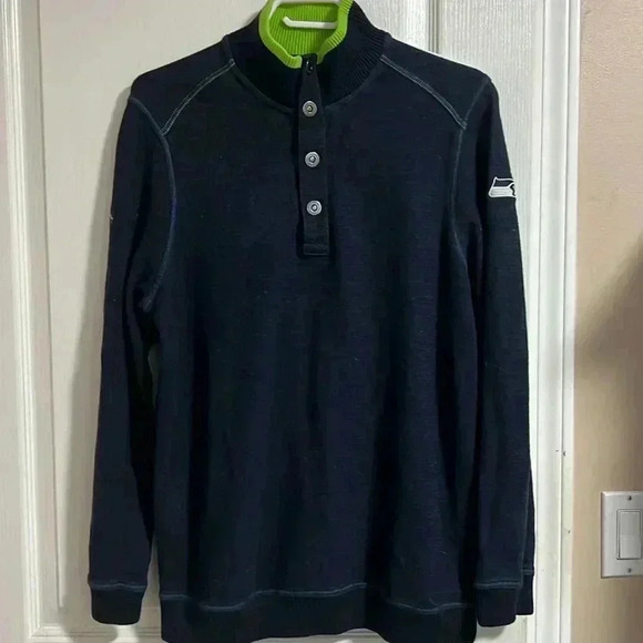 Tommy Bahama Seattle Seahawks Pullover 100% Cotton Sweater Size Small EUC - Picture 1 of 11
